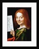 Portrait of a Child with a Drawing by Anonymous