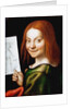 Portrait of a Child with a Drawing by Anonymous