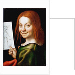 Portrait of a Child with a Drawing by Anonymous