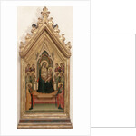 Madonna and Child with eight Angels and Saints Peter and Paul by Anonymous
