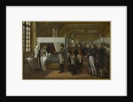 Napoleon I visiting the infirmary of Les Invalides, February 11, 1808 by Anonymous