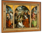 Triptych with the Holy Kinship by Anonymous