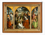 Triptych with the Holy Kinship by Anonymous