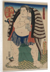 The sumo wrestler Kagamiiwa of the West Side by Anonymous