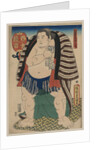 The sumo wrestler Kagamiiwa of the West Side by Anonymous