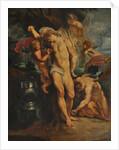 Saint Sebastian Tended by Angels by Anonymous