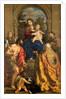 Virgin and child with Saints James, John the Baptist, Pope Stephen I and Francis by Anonymous