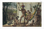 Family of a Camacan Indian Chief Preparing for a Festival. Illustration from Voyage pittoresque et h by Anonymous