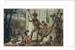 Family of a Camacan Indian Chief Preparing for a Festival. Illustration from Voyage pittoresque et h by Anonymous