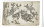 Five flying putti by Anonymous