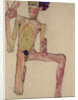 Kneeling Nude with Raised Hands (Self-Portrait) by Anonymous