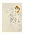 Blond Girl in Underwear by Anonymous