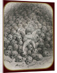 Cupid with a Pistol on Top of a Mountain of Skull by Anonymous