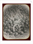 Cupid with a Pistol on Top of a Mountain of Skull by Anonymous