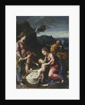 The Holy Family with the young John the Baptist and Saint Catherine by Anonymous