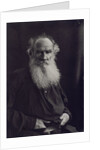 Portrait of the author Count Lev Nikolayevich Tolstoy by Anonymous