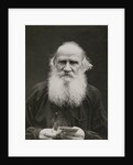 Portrait of the author Count Lev Nikolayevich Tolstoy by Anonymous