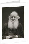 Portrait of the author Count Lev Nikolayevich Tolstoy by Anonymous