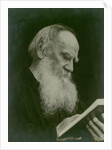 Portrait of the author Count Lev Nikolayevich Tolstoy by Anonymous