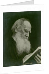 Portrait of the author Count Lev Nikolayevich Tolstoy by Anonymous