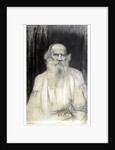 Portrait of the author Count Lev Nikolayevich Tolstoy by Anonymous