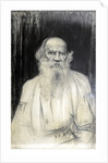 Portrait of the author Count Lev Nikolayevich Tolstoy by Anonymous