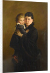 Portrait of Countess Sophia Andreevna Tolstaya, with Daughter Alexandra by Anonymous