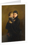 Portrait of Countess Sophia Andreevna Tolstaya, with Daughter Alexandra by Anonymous
