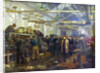 Kirov visiting the Putilov factory by Anonymous