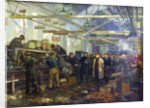 Kirov visiting the Putilov factory by Anonymous