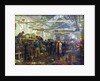 Kirov visiting the Putilov factory by Anonymous