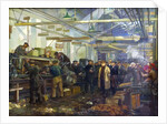 Kirov visiting the Putilov factory by Anonymous