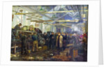 Kirov visiting the Putilov factory by Anonymous