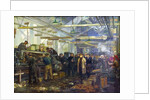 Kirov visiting the Putilov factory by Anonymous