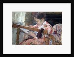Lydia at a Tapestry by Anonymous