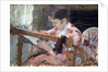 Lydia at a Tapestry by Anonymous