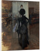 Woman in Black who Watches the Pastel of Signora Emiliana Concha de Ossa by Anonymous