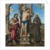The Saints Sebastian, John the Baptist and Francis of Assisi by Anonymous