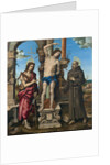 The Saints Sebastian, John the Baptist and Francis of Assisi by Anonymous