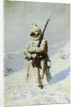 Soldier in the snow (All quiet on the Shipka Pass) by Anonymous