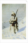 Soldier in the snow (All quiet on the Shipka Pass) by Anonymous