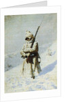 Soldier in the snow (All quiet on the Shipka Pass) by Anonymous