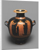 Hydria (Kalpis) with a Depiction of a Scene in Gynaeceum. Attic pottery by Anonymous