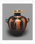 Hydria (Kalpis) with a Depiction of a Scene in Gynaeceum. Attic pottery by Anonymous