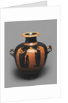 Hydria (Kalpis) with a Depiction of a Scene in Gynaeceum. Attic pottery by Anonymous