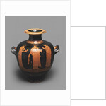 Hydria (Kalpis) with a Depiction of a Scene in Gynaeceum. Attic pottery by Anonymous