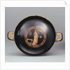 Kylix. A Woman with a Mirror. Attic pottery by Anonymous