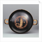 Kylix. A Woman with a Mirror. Attic pottery by Anonymous