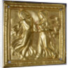 Square plaque with dancers by Anonymous