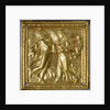 Square plaque with dancers by Anonymous